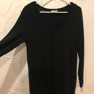 Gap long sleeve black dress